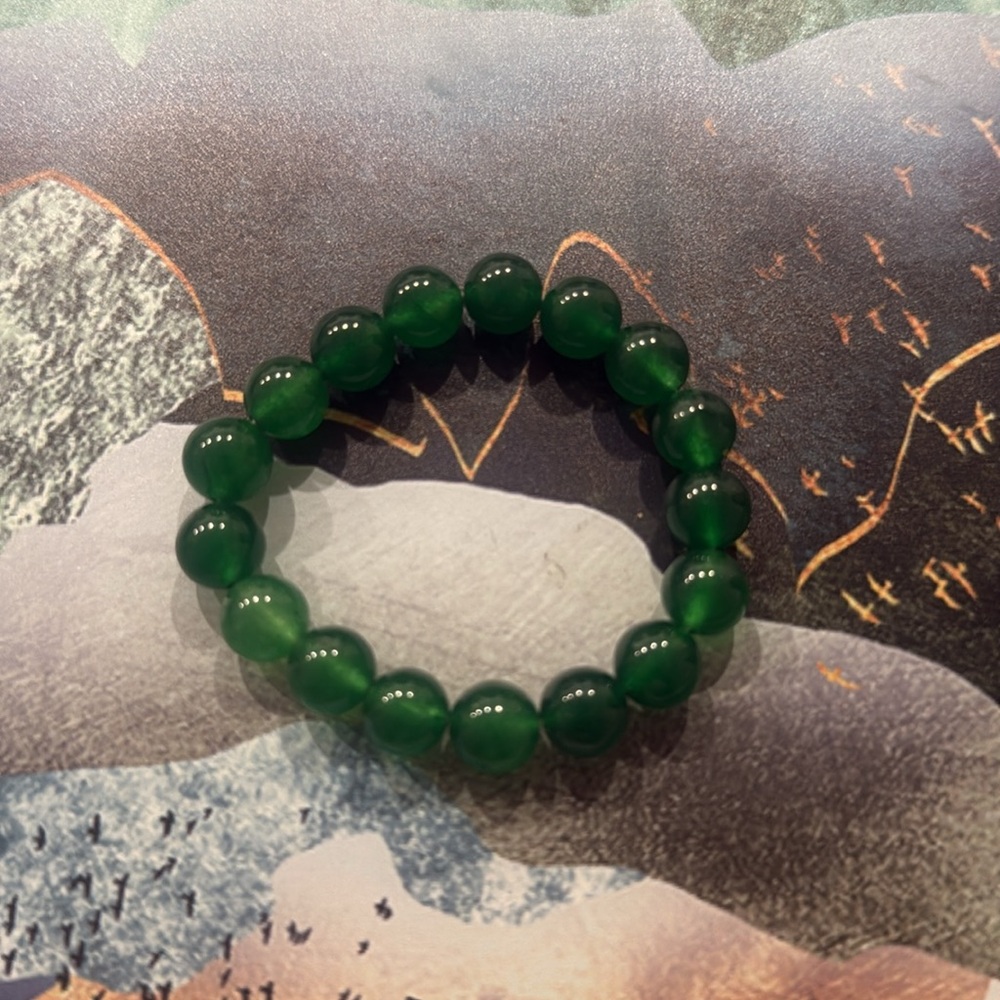 Green Beaded Bracelet